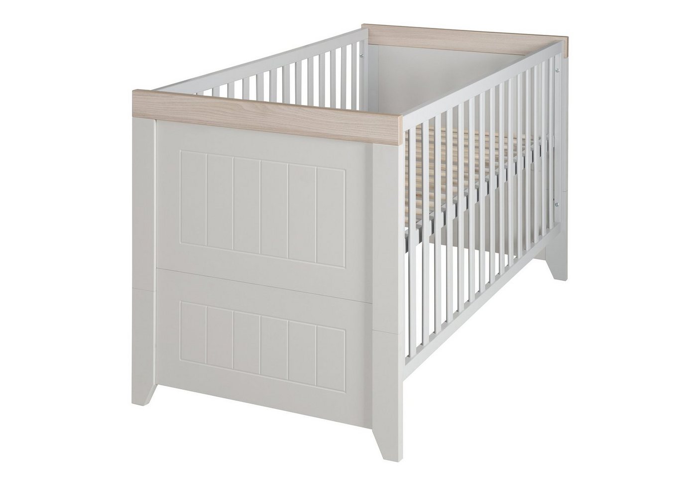 roba® Babybett Helene, Gitterbett, höhenverstellbar - Umbaubar zum Juniorbett von roba®