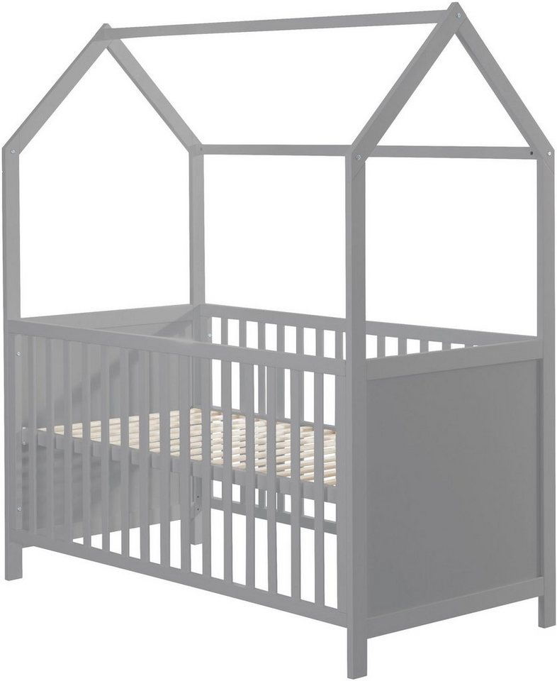 roba® Babybett Hausbett 70/140, taupe, FSC®-Holz aus gewissenhaft bewirtschafteten Wäldern von roba®