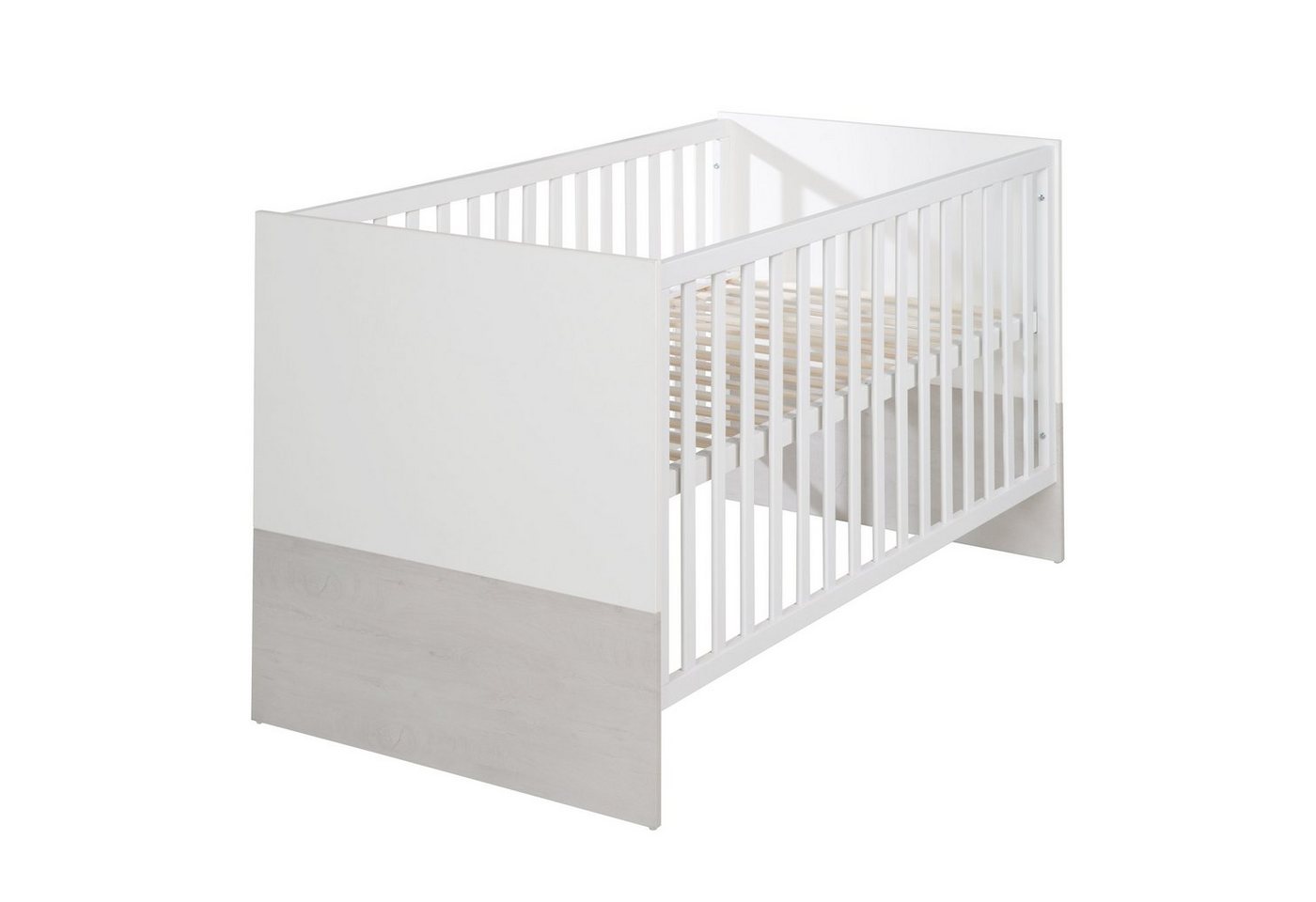 roba® Babybett Julia, Gitterbett aus Holz, weiß, höhenverstellbar, umbaubar von roba®