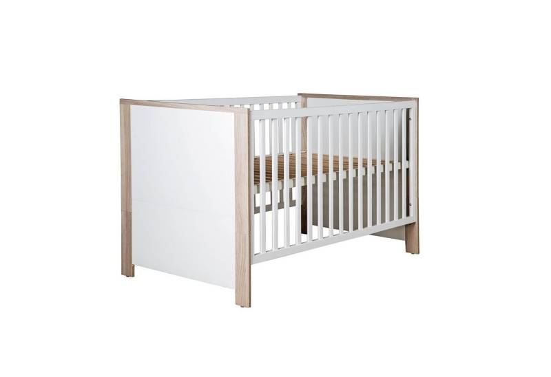 roba® Babybett Olaf, Gitterbett höhenverstellbar, umbaubar, mitwachsend - Holzdekor von roba®