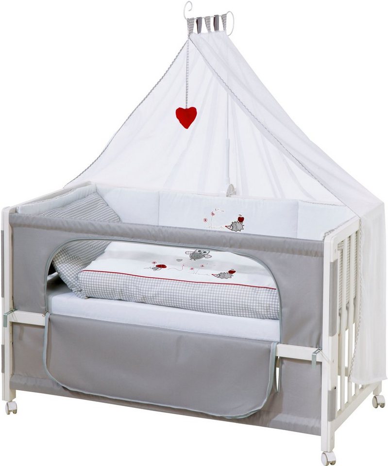 roba® Babybett Room bed - Dekor Adam und Eule, als Beistell-, Kinder- und Juniorbett verwendbar von roba®