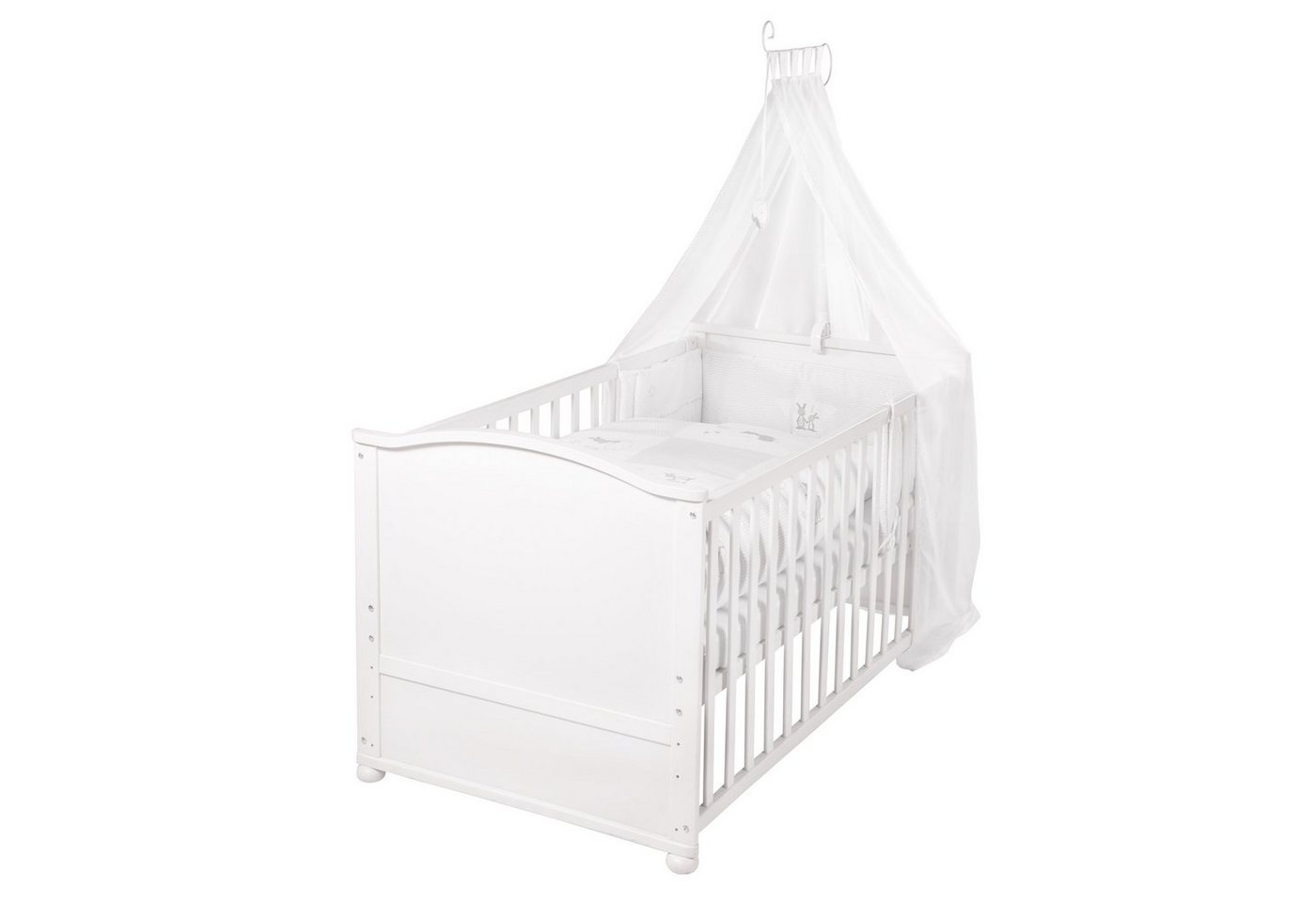 roba® Babybett Komplettbettset, Gitterbett, umbaubar, inkl. Textilausstattung von roba®