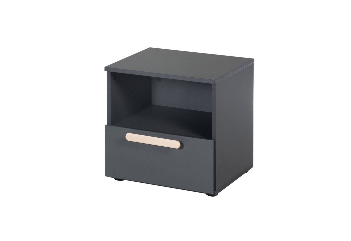 roba® Beistelltisch Nachtkonsole roba JARA BHT 45x45x41.50 cm grau Nachttisch von roba®