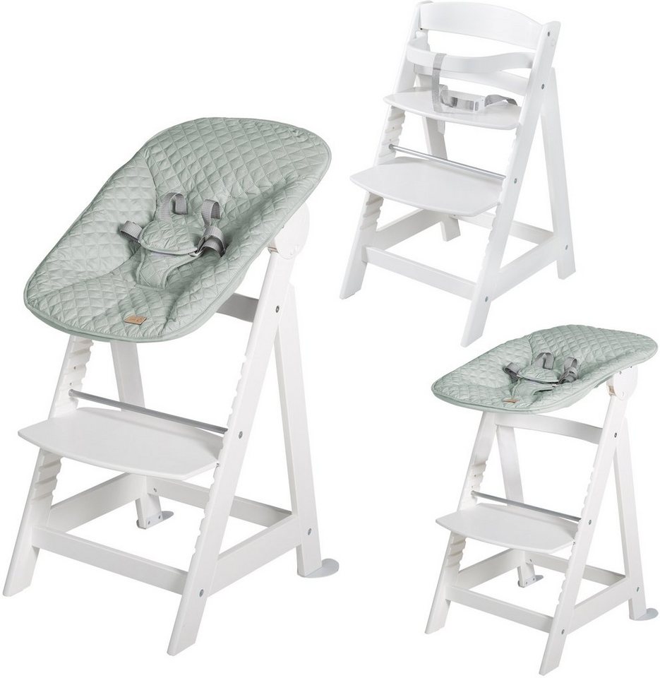 roba® Hochstuhl Treppenhochstuhl 2-in-1 Set Style, Born Up, mit Neugeborenen-Aufsatz von roba®