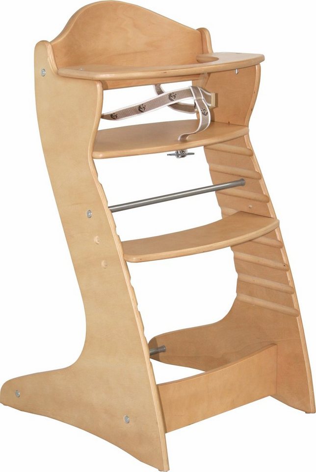 roba® Hochstuhl Treppenhochstuhl Chair up, natur, aus Holz von roba®