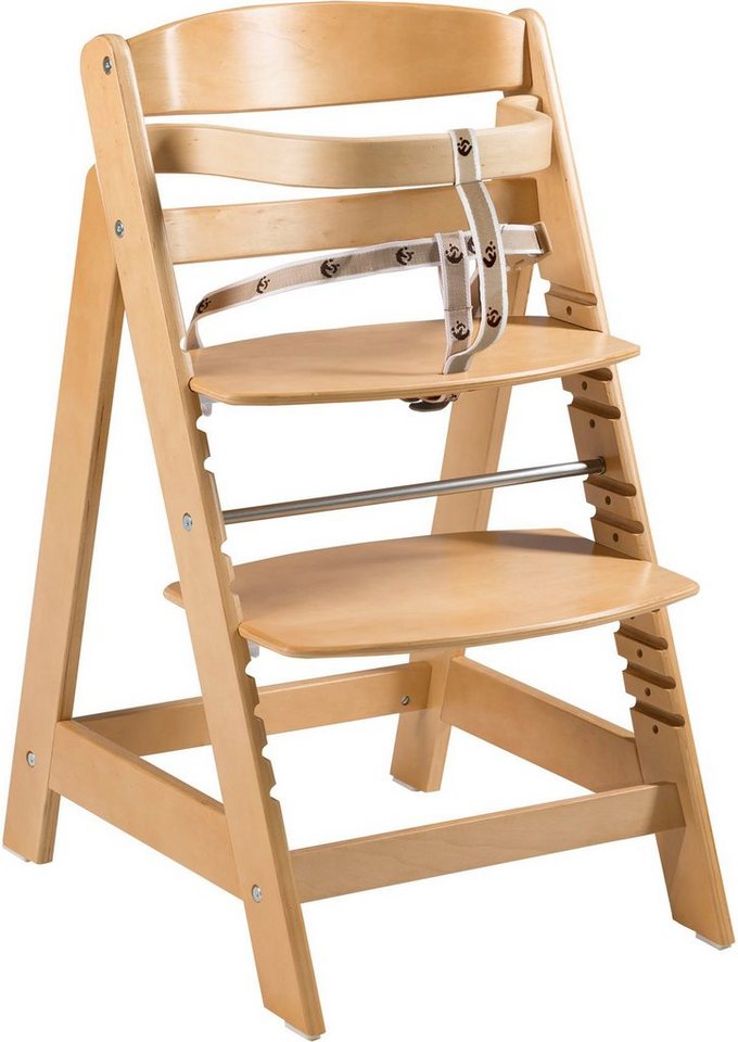 roba® Hochstuhl Treppenhochstuhl Sit Up Click, natur, aus Holz von roba®