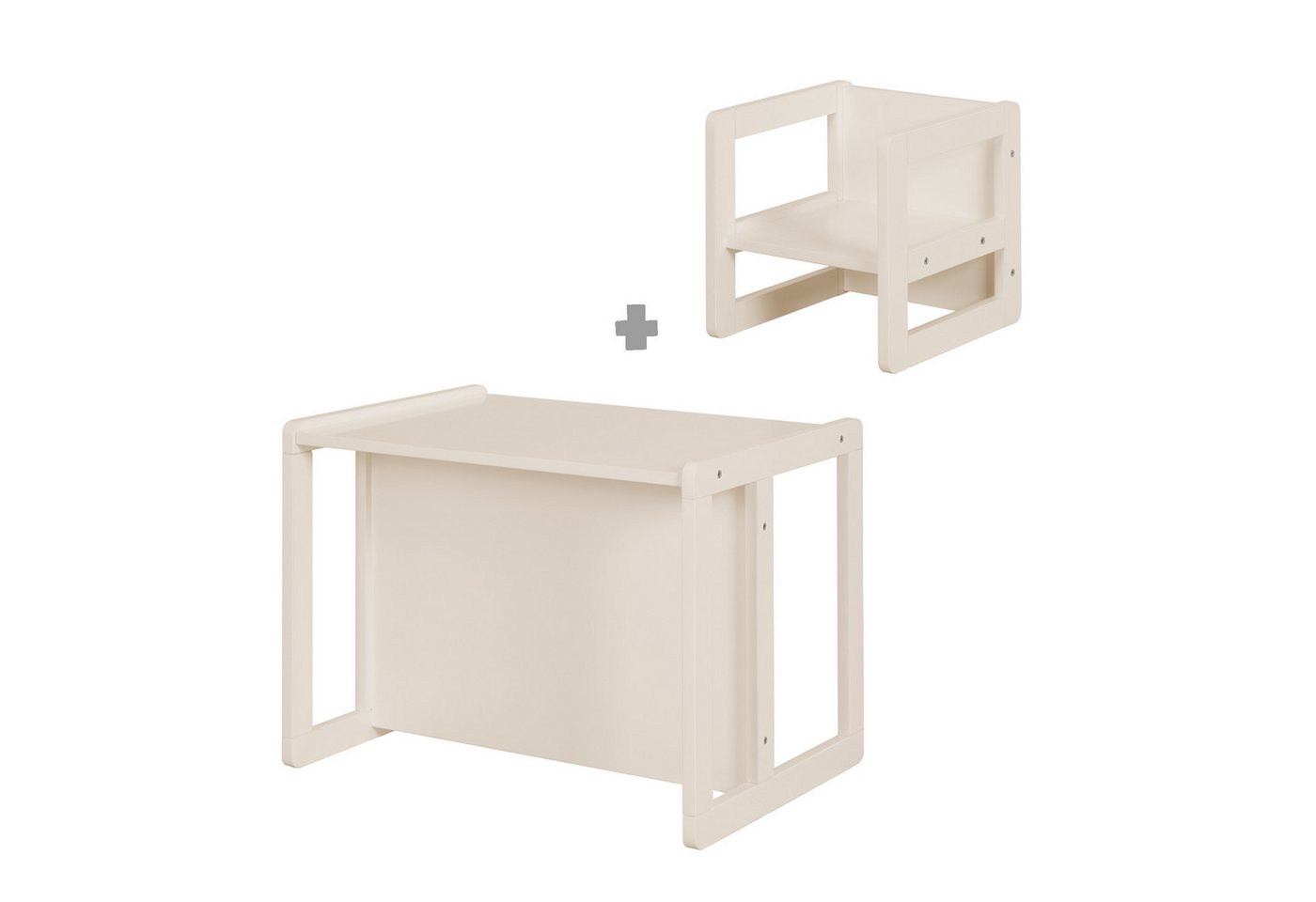 roba® Kindersitzgruppe 3in1 Wendehocker, zum Tisch umwandelbarer Kinderbank von roba®