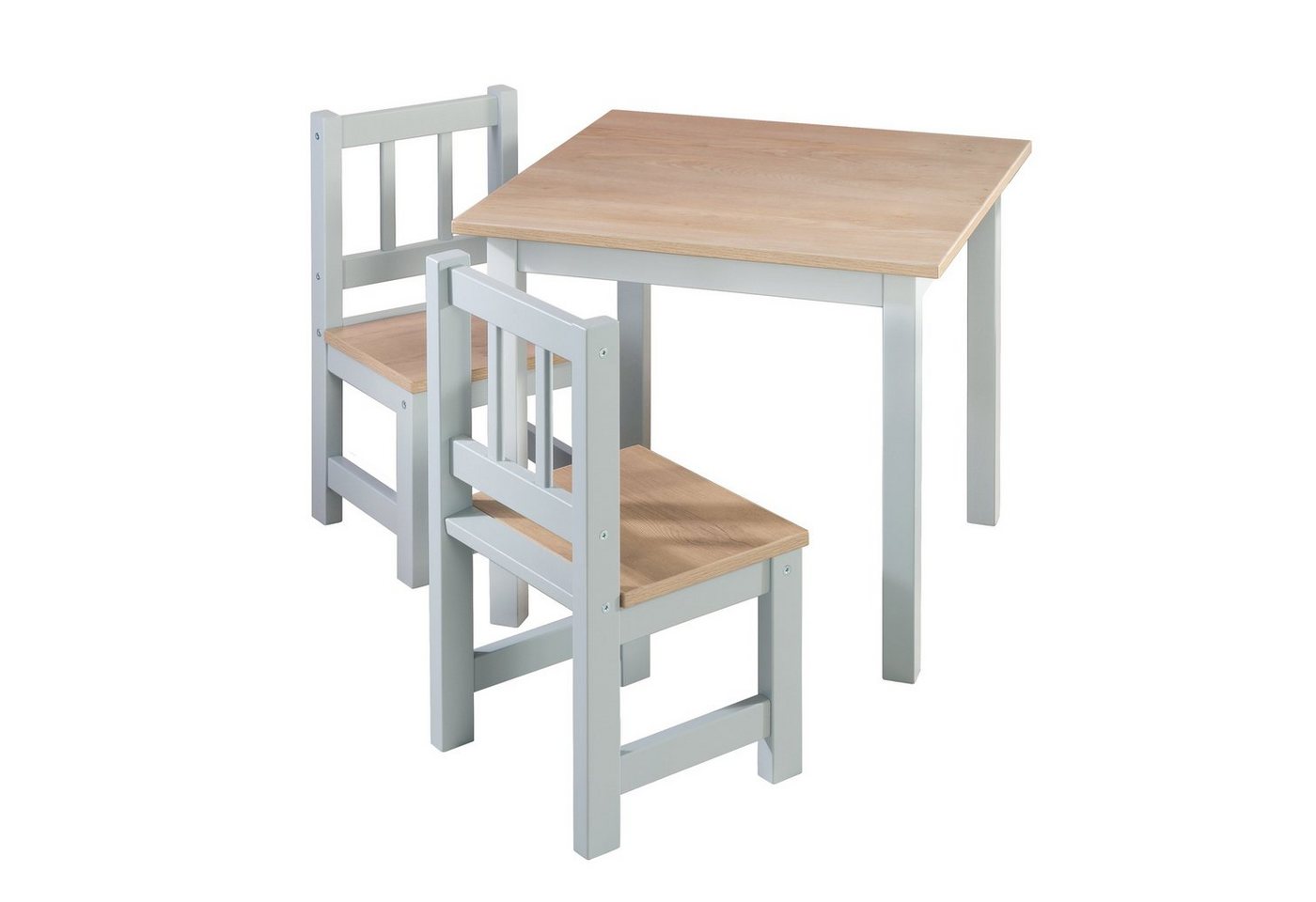 roba® Kindersitzgruppe Woody, 2 Kinderstühle & 1 Tisch, Sitzmöbel für Kinder von roba®