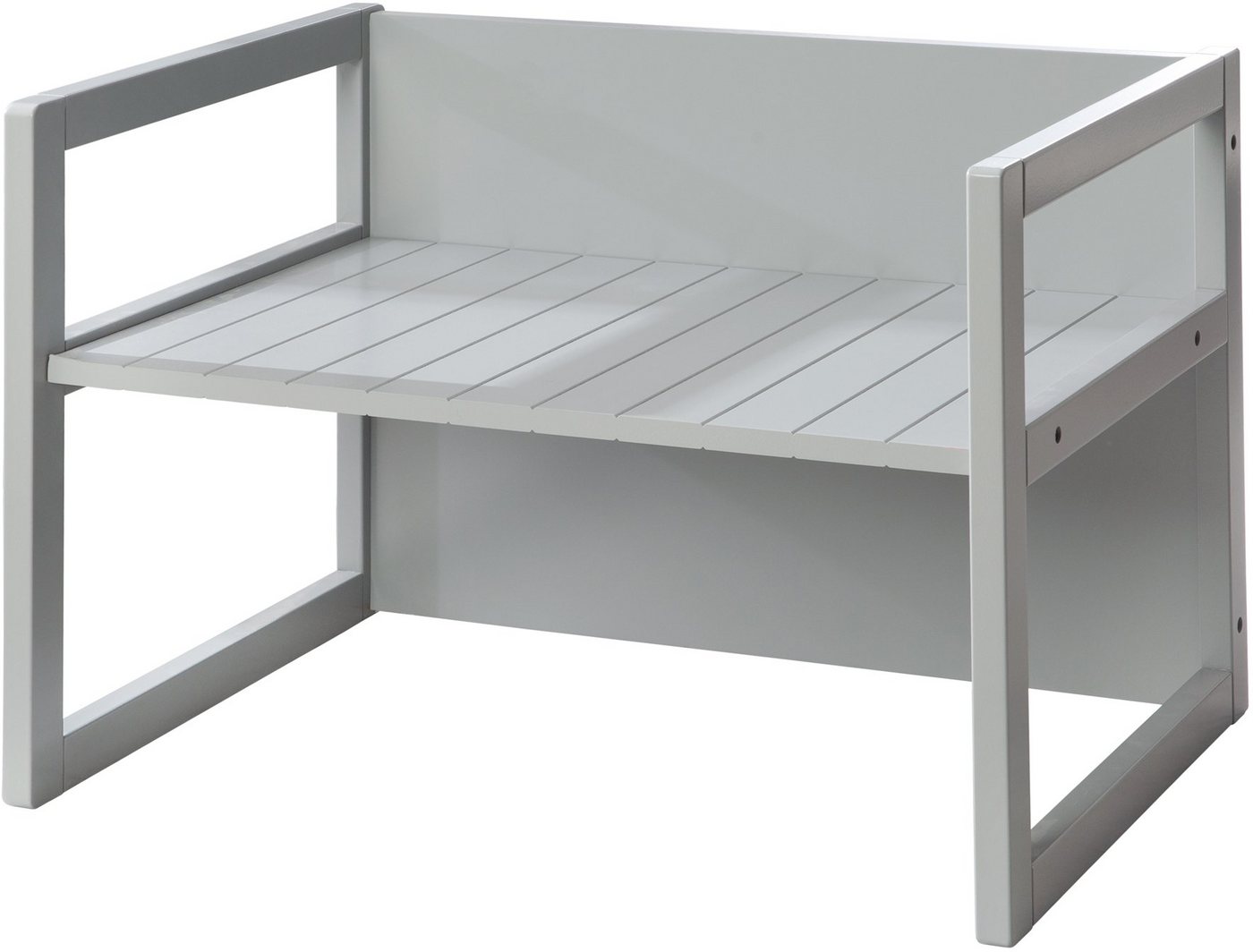 roba® Sitzbank Sitzbank/Tisch Kombination, grau, für Kinder, in einen Tisch verwandelbar von roba®