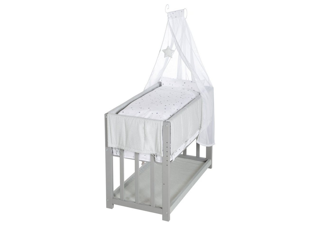 roba® Stubenbett / Stubenwagen, 3 in 1, Babybett grau, inkl. kompletten Bettzubehör von roba®