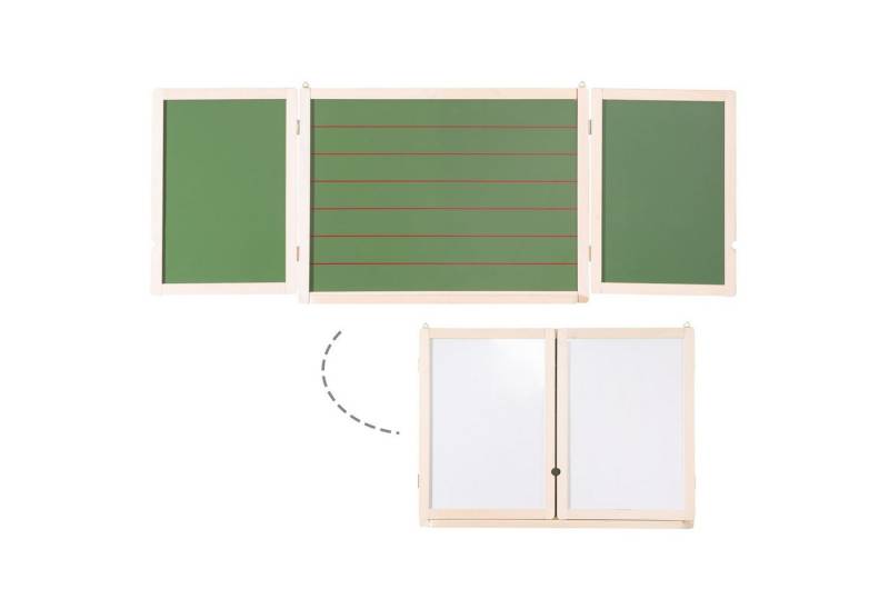 roba® Wandtafel Hängetafel klappbar, (1-tlg., Hängetafel), Mal- & Schreibtafel, magnetisch, Kreidetafel liniert von roba®