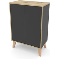 Roba Badschrank »Morena« mit 2 Türen - 60x32,5x87cm - braun - Holz / Acryl von roba
