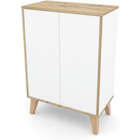 Roba Badschrank »Morena« mit 2 Türen - 60x32,5x87cm - braun - Holz / Acryl von roba