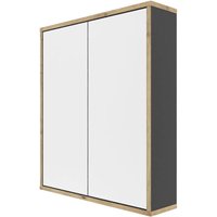 Roba Spiegelschrank »Morena« mit 2 Türen und Spiegel - 60x15x70cm - braun - Holz / Acryl / Glas von roba