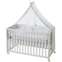 roba Babybett »Heartbreakerbär«, (BxHxT): 126 x 66 x 157 cm von roba