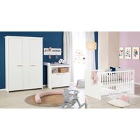 roba Babyzimmer-Komplettset "roba Anton", (Set, 3 St., bestehend aus Kombi-Kinderbett, Kleiderschrank und Wickelkommode) von roba