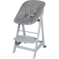roba Hochstuhl "Treppenhochstuhl 2-in-1 Set Born Up taupe" () mit Neugeborenen-Aufsatz, Stone gesteppt von roba