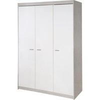 Kleiderschrank Julia 3-türig, weiß von roba