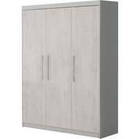 Kleiderschrank 'Maren 2', 3 Türen, Drehtürenschrank, Babymöbel, Kindermöbel, Lichtgrau und Weiß von roba