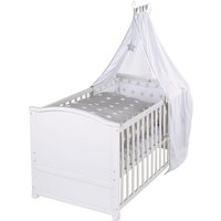 roba Komplettbett, (BxL): 79 cm x 153 cm, Holz, weiß - weiss von roba