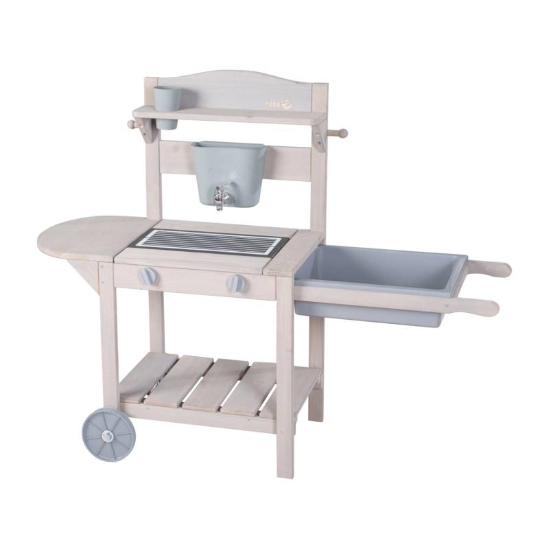 roba Mobile Spielküche BBQ in Grau aus FSC-zertifiziertem Holz von roba
