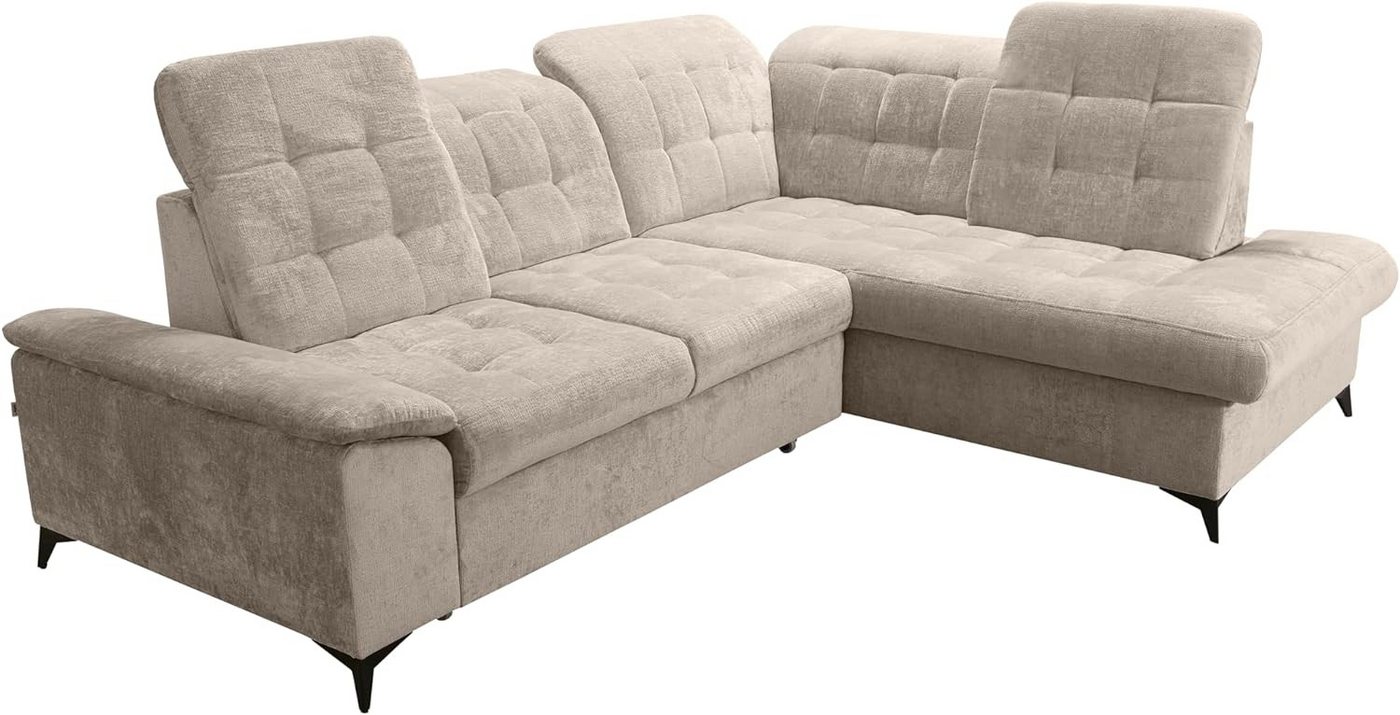 robin Ecksofa L-Form Ecksofa mit Schlaffunktion & Bettkasten - Luxuriös NEO von robin