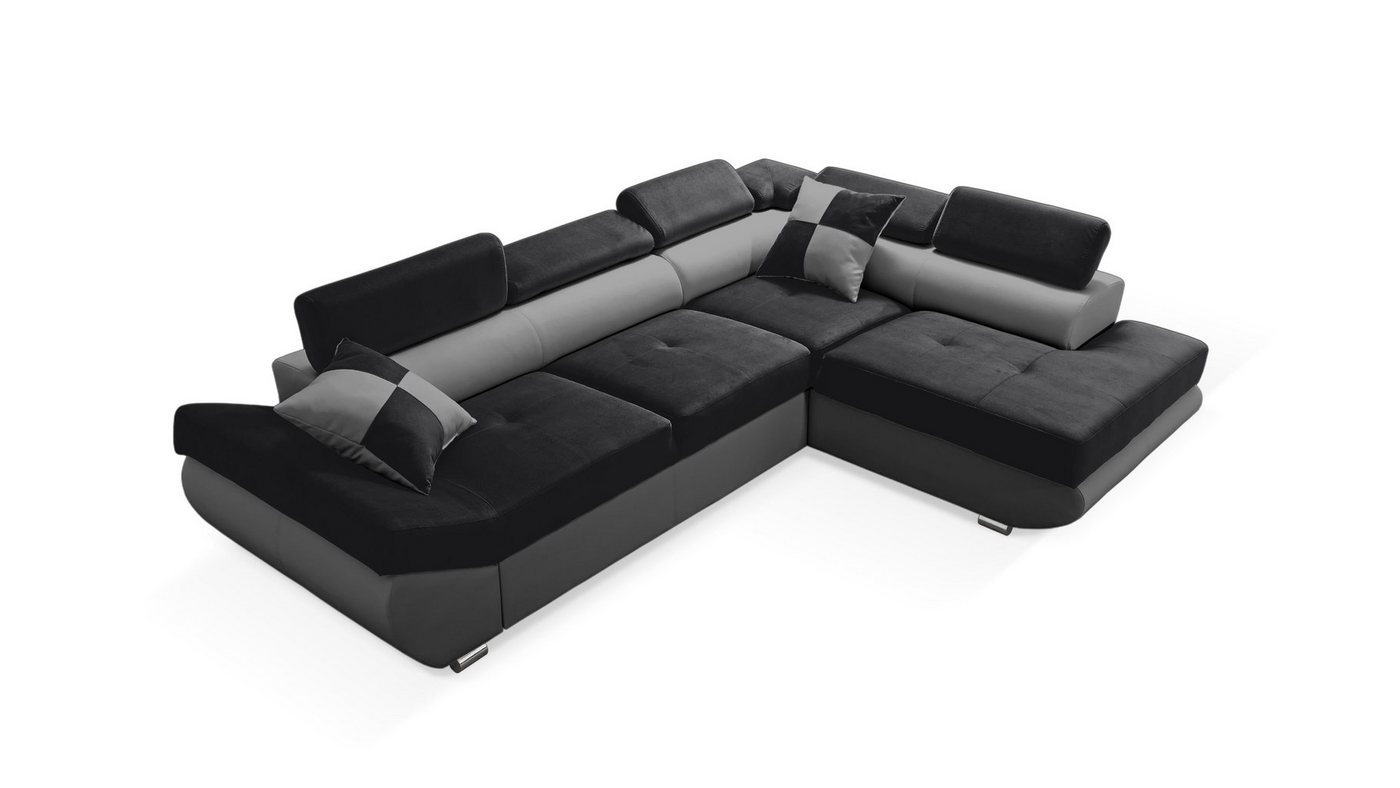 robin Ecksofa Saturn Sofa L-Form mit Schlaffunktion inkl. 2 Kissen von robin