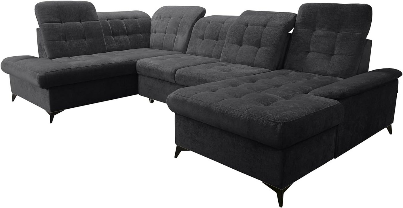 robin Ecksofa Sofa Eckcouch Schlafcouch Freistehend VerstellbarerBettkasten NEO U von robin