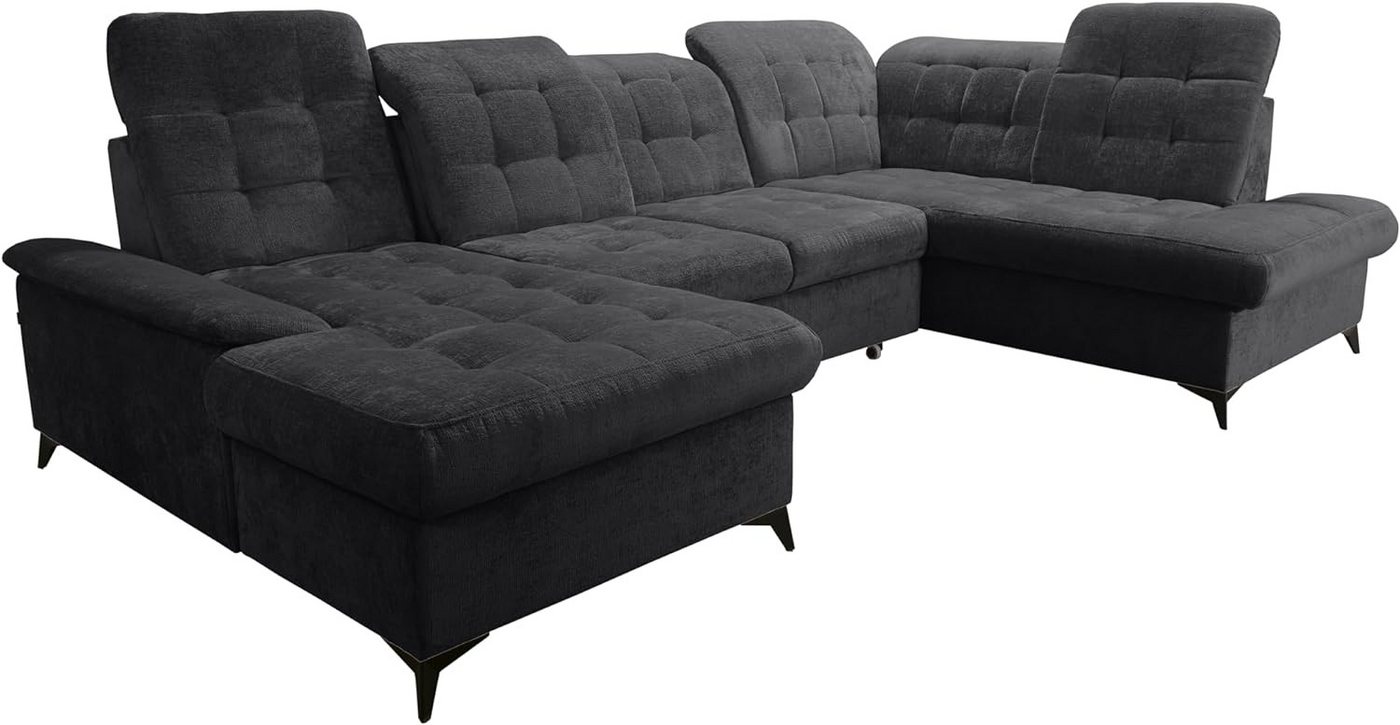 robin Ecksofa Sofa Eckcouch Schlafcouch Freistehend VerstellbarerBettkasten NEO U von robin