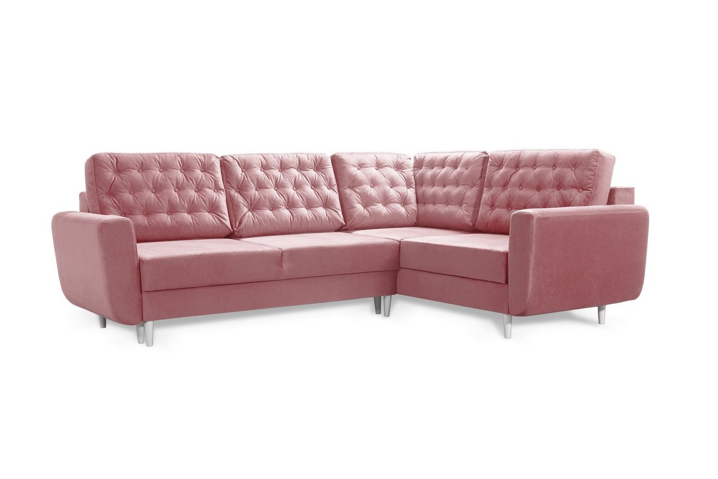 robin Sofa L-Form Sofa mit Schlaffunktion, 2 Bettkästen & Kissen von robin