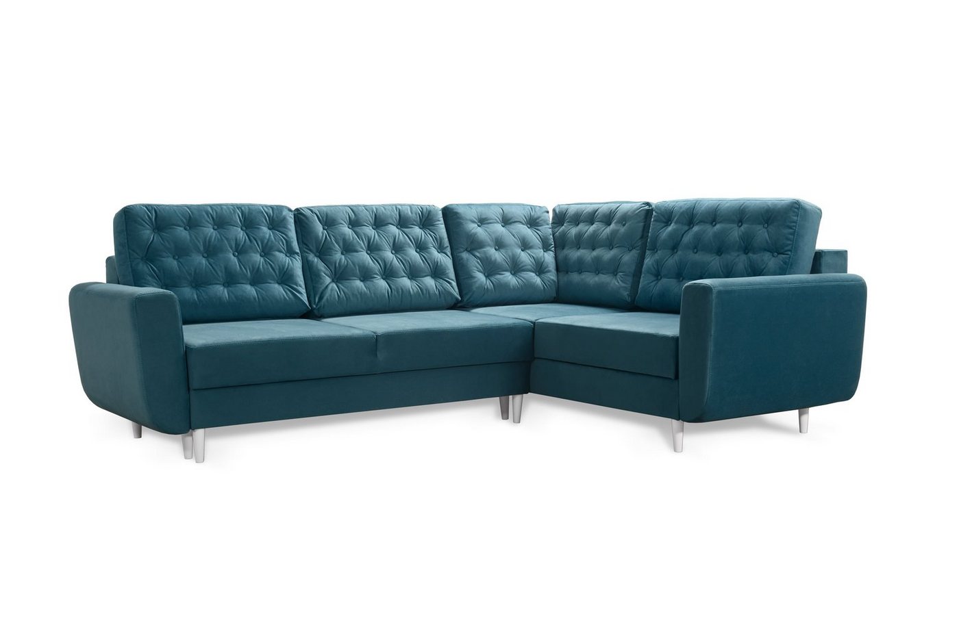 robin Sofa L-Form Sofa mit Schlaffunktion, 2 Bettkästen & Kissen von robin