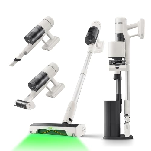 roborock H60 Hub Kabelloser Staubsauger mit 2L Auto-Empty Station, Ladestation, 60 Min. Abnehmbarer Akku, 115 AW Saugleistung für grobe Schmuze & Tierhaare, Anti-Tangle-Bürste für Boden und Teppich von roborock