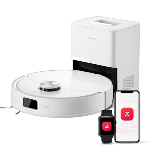 roborock Q10 S5+ Saugroboter mit Wischfunktion, 10.000 Pa HyperForce Saugkraft, Dual Anti-Tangle System, Auto Lifting Mopping, Ideal für Tierhaare, Teppiche, Hartböden (Weiß) von roborock