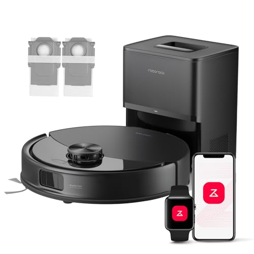 roborock Q10 S5+ Set Saugroboter mit Wischfunktion, 10.000 Pa HyperForce Saugkraft, Dual Anti-Tangle System, Auto Lifting Mopping, Ideal für Tierhaare, Teppiche, Hartböden (Schwarz) von roborock