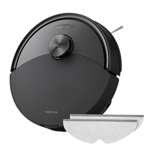 roborock Q10 S5-Set Saugroboter mit Wischfunktion, 10.000 Pa Saugkraft, Dual Anti-Tangle System, Auto Lifting Mopping, Ideal für Tierhaare&Teppiche&Hartböden (Schwarz) von roborock