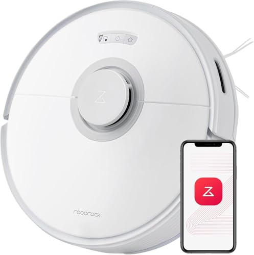 roborock Q7 Max Saugroboter mit Vollgummibürste, 4200Pa Saugkraft, Staubsauger Wischroboter PreciSense-LiDAR-Navigation & 3D Mapping, Teppiche, Tierhaare, App/Alexa (Weiß) (Generalüberholt) von roborock