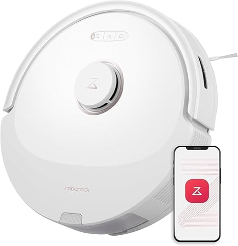 roborock Q8 Max Saugroboter mit DuoRoller-Bürste, 5500Pa Saugkraft, 470mL Staubbehälter, 350mL Wassertank, Staubsauger Wischroboter PreciSense-LiDAR-Navigation (Weiß) (Generalüberholt) von roborock