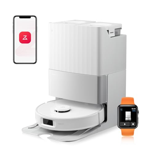 roborock Qrevo Edge S5A Saugroboter mit Wischfunktion,Dual Anti-Tangle-System,17.000Pa,FlexiArm Design Kantenreinigung, Hebarem Wischmopp,75℃ Heißwasser-Moppwäsche (Weiß) von roborock