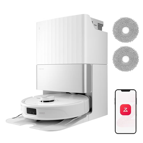 roborock Qrevo Master Saugroboter mit Wischfunktion&Hebarem Wischmopp, FlexiArm Design™, HyperForce® Saugkraft von 10.000 Pa, zusätzlich 2 Wischmops, Roboterstaubsauger-Set(Weiß) von roborock