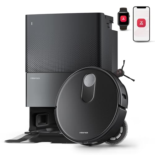 roborock Qrevo Slim Saugroboter mit Wischfunktion – 8,2 cm Ultra-Slim Design, StarSight™ 3D ToF Navigation, 11,000Pa HyperForce Saugleistung, 8-in-1 Dock, FlexiArm Seitenbürste von roborock