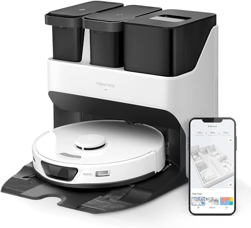 roborock S7 Max Ultra Saug- & Wischroboter mit All-in-One Station (Saugleistung 5500Pa, 180min Akkulaufzeit, 350ml Staub-/ 200ml Wassertank, Ultraschall-Wischfunktion, App-/Sprachsteuerung) Weiß von roborock