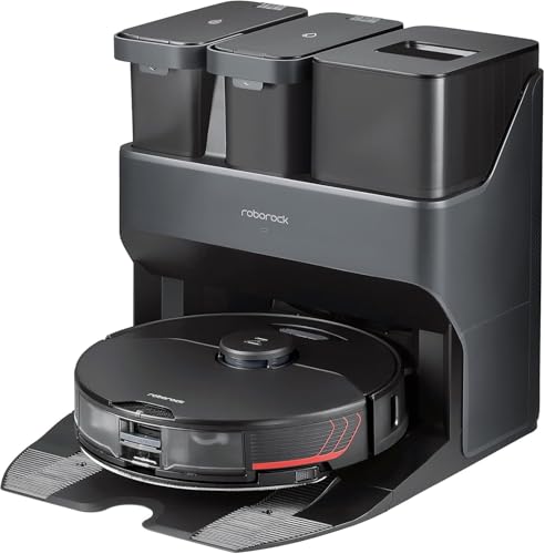 roborock S7 Pro Ultra 5100Pa Staubsauger Roboter mit Selbstwaschend/Selbstnachfüllend/Selbstentleerend/Selbstreinigend Dock, Saugroboter verbunden durch Alexa/APP 3D-Mapping（Upgrade S7） von roborock
