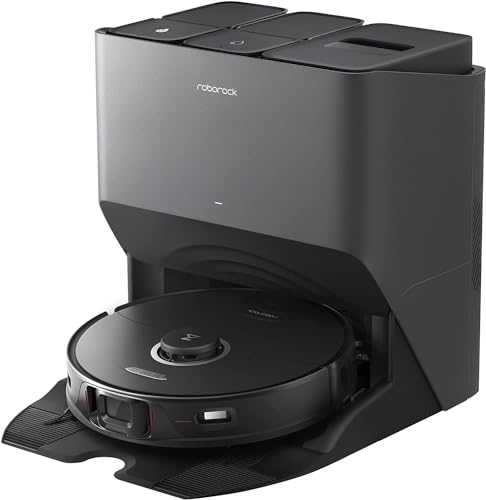 roborock S8 Pro Ultra Saug- & Wischroboter mit All-in-One Station (Saugleistung 6000Pa, 180min Akkulaufzeit, 350ml Staub-/ 200ml Wassertank, Ultraschall-Wischfunktion, App-/Sprachsteuerung), Schwarz von roborock