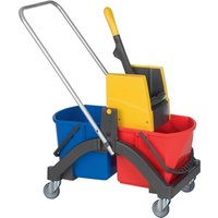 VERMOP Reinigungswagen Eimer 2 x 17l u.Presse Ku von VERMOP
