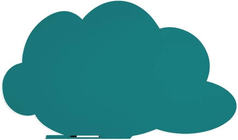 rocada Magnettafel Symbol-Tafel Skinshape Wolke lackiert 75x115cm RAL 5021 wasserblau von rocada
