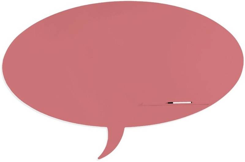 rocada Magnettafel Symbol-Tafel Skinshape Sprechblase lackiert 75x115cm RAL 3014 altrosa von rocada