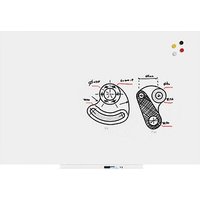 rocada Whiteboard Skinwhiteboard 150,0 x 100,0 cm weiß Stahl rocada Whiteboard Skinwhiteboard 150,0 x 100,0 cm weiß Stahl von rocada