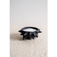 Schwarze Keramik Sand Kerze-Nachfüllbare Wachs Kerze-Einzigartige Keramikschale Mit Kerze Schwarze Keramik Sand Kerze-Nachfüllbare Wachs Kerze-Einzigartige Keramikschale Mit Kerze von roccaceramics