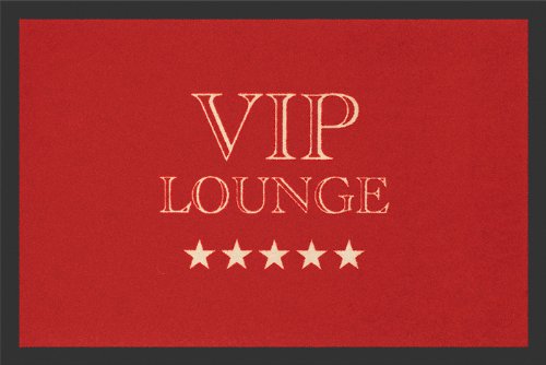 Rockbites Fußmatte " VIP Lounge rot "Türmatte Fußabstreifer Schmutzmatte 100668 von rockbites