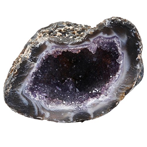 rockcloud Natur Raw Blau Coelestin Mineral Heilung Kristall Cluster Geoden Unregelmäßige Home Dekoration Edelstein Specimen Druzy Geode Agate(Approx 13-56 Gram) von rockcloud